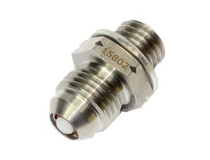 15802 - Check Valve, AN-6 Male to M12x1.5mm, Stainless Steel