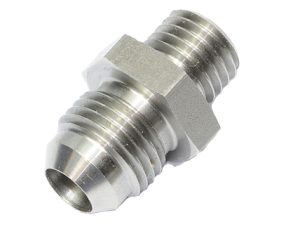 15808 - Adaptor, AN-6 Male to M12 x 1.5mm, Stainless, including aluminium sealing washer