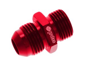 15819 - Adaptor, AN-8 Male to M18 x 1.5mm, Red