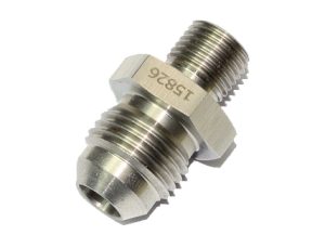15826 - Adaptor, AN-6 to M10x1mm, Male-Male, Stainless