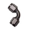 15851 - Adaptor, AN-8 to AN-8, Female-Female, 90°, Black