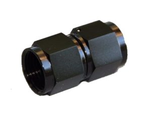 15852 - Adaptor, AN-8 to AN-8, Female-Female, Black