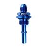 15883 - Bulkhead Fitting, AN-6 Male to 3/8 SAE QD male, AN8 Nut, O Ring Seal, Blue