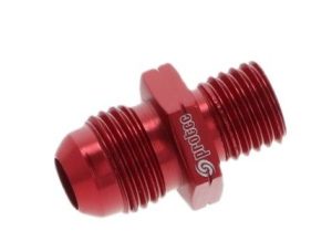 15811 - Adaptor, AN-6 to M12x1.5mm, Viton O Ring, Red