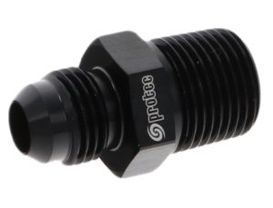 15816 - Adaptor, AN-6 Male to 3/8 NPT Male, Black