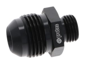 15837 - Adaptor, AN-10 to AN-6 ORB, Male-Male, Including Viton O Ring, Black