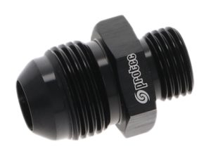 15839 - Adaptor, AN-8 to AN-6 ORB, Male-Male, Including Viton O Ring, Black