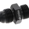 15840 - Adaptor, AN-6 to AN-6 ORB, Male-Male, Including Viton O Ring, Black