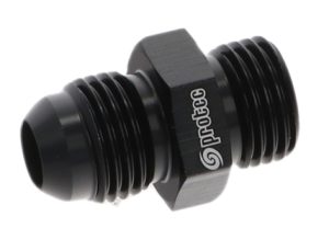 15840 - Adaptor, AN-6 to AN-6 ORB, Male-Male, Including Viton O Ring, Black