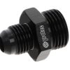 15841 - Adaptor, AN-6 to AN-8 ORB, Male-Male, Including Viton O Ring, Black