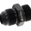 15842 - Adaptor, AN-8 to AN-8 ORB, Male-Male, Including Viton O Ring, Black