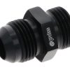 15846 - Adaptor, AN-10 to AN-10 ORB, Male-Male, Including Viton O Ring, Black