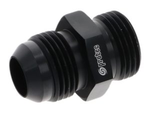 15846 - Adaptor, AN-10 to AN-10 ORB, Male-Male, Including Viton O Ring, Black