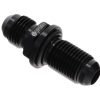 15875 - Bulkhead Fitting, AN-6 Male to AN-6 Male, O Ring Seal, Black