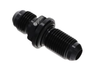 15875 - Bulkhead Fitting, AN-6 Male to AN-6 Male, O Ring Seal, Black