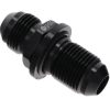 15877 - Bulkhead Fitting, AN-8 Male to AN-8 Male, O Ring Seal, Black