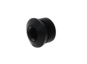 15893 - Port Plug, AN-8 ORB, Round Head, Including Viton O Ring, Black
