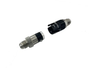 15950 - Bayonet Type Dry Break Coupling, Viton Seals, AN-6 Male Pair Titanium