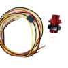 90047 - Electrical Connector, 3 way Hermetic seal, pass through,2ft x 2ft, 16 gauge Tefzol Wire,AN-8 Bulkhead including Sealing Washers and O-Ring